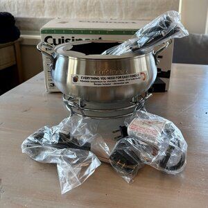 Cuisinart CFO-3SS 3-Quart Electric Fondue Pot Set